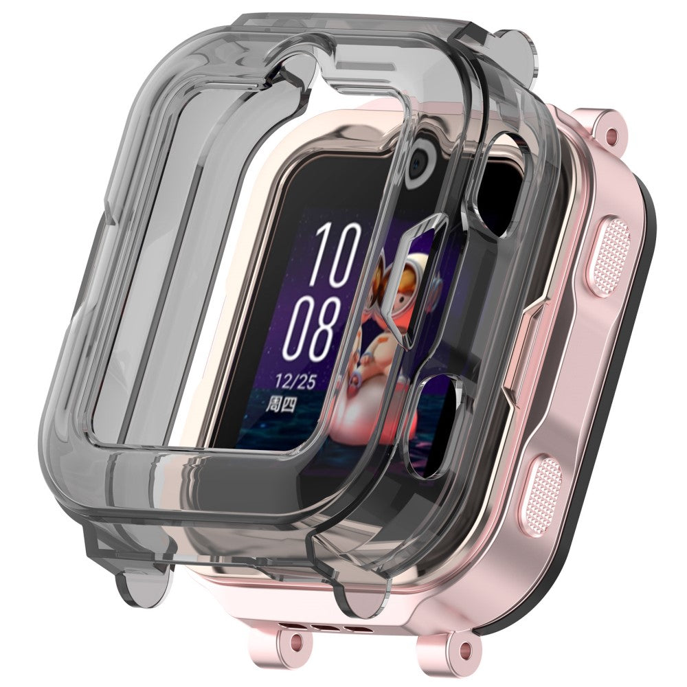 Huawei Children's Watch 4 Pro Watch Case Half-Cover Flexible Protective Cover - Transparent Black#serie_3