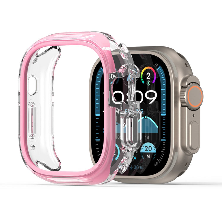 Apple Watch Ultra 2 49mm / Apple Watch Ultra 49mm DUX DUCIS Camo Series Watch Case PC+TPU Watch Cover Protector - Pink#serie_4