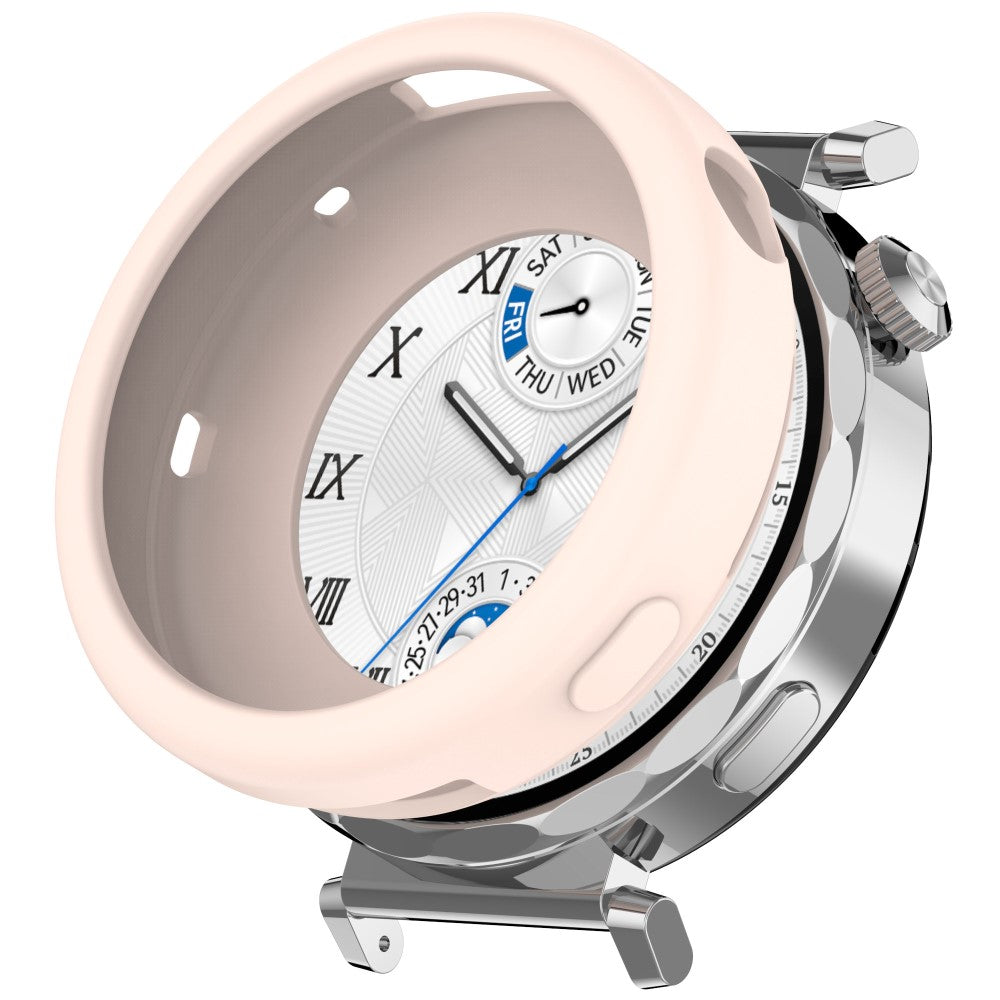 Huawei Watch GT 5 Pro 42mm Case Soft Silicone Protective Frame Cover - Pink#serie_8