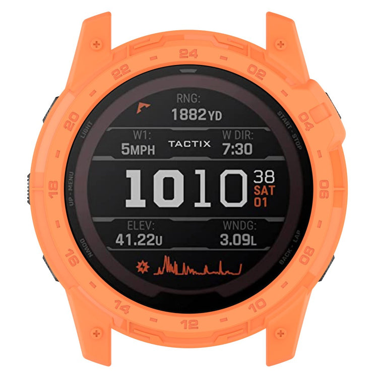 Fleksibel Silikone Bumper passer til Garmin Tactix 7 - Orange#serie_1