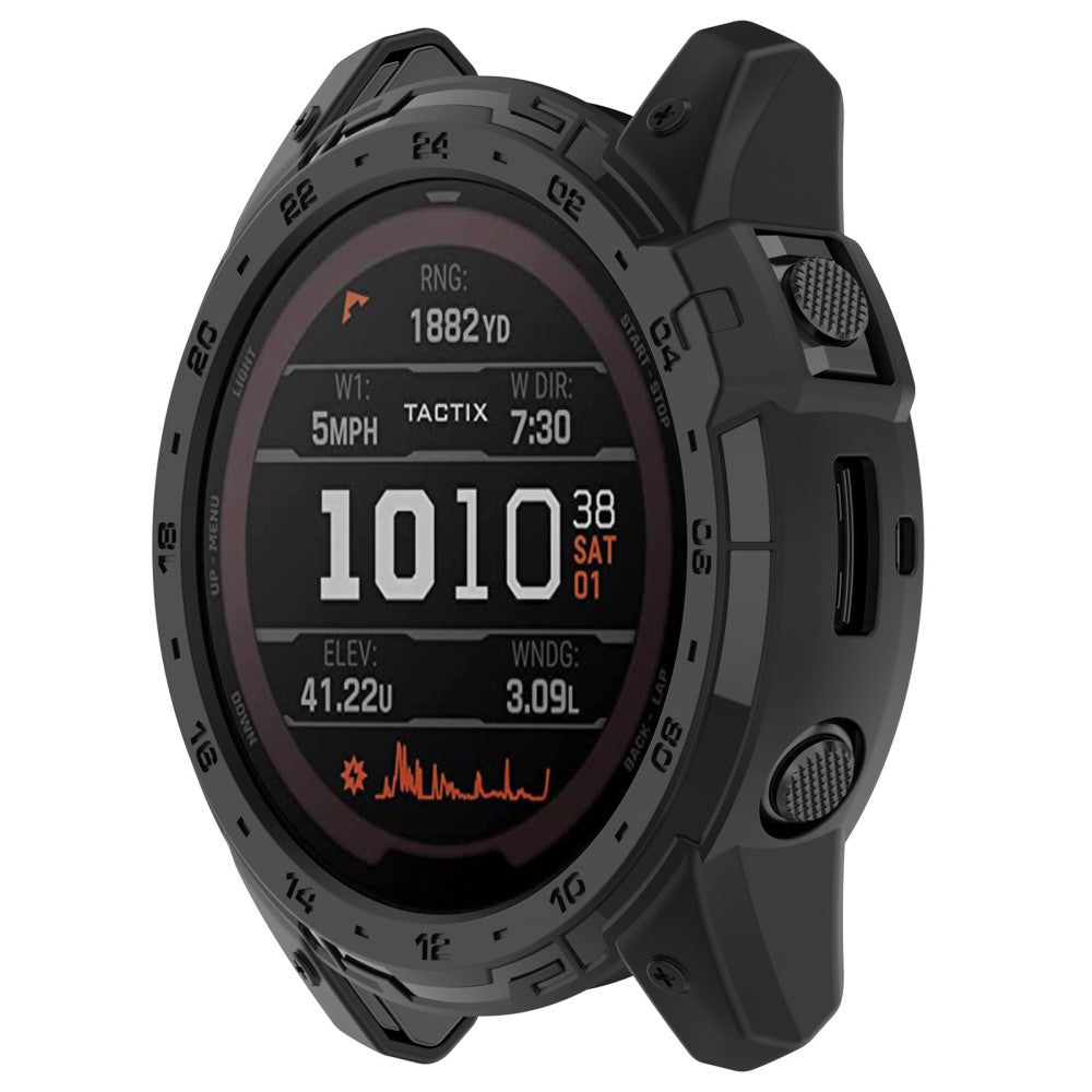 Fleksibel Silikone Bumper passer til Garmin Tactix 7 - Sort#serie_3