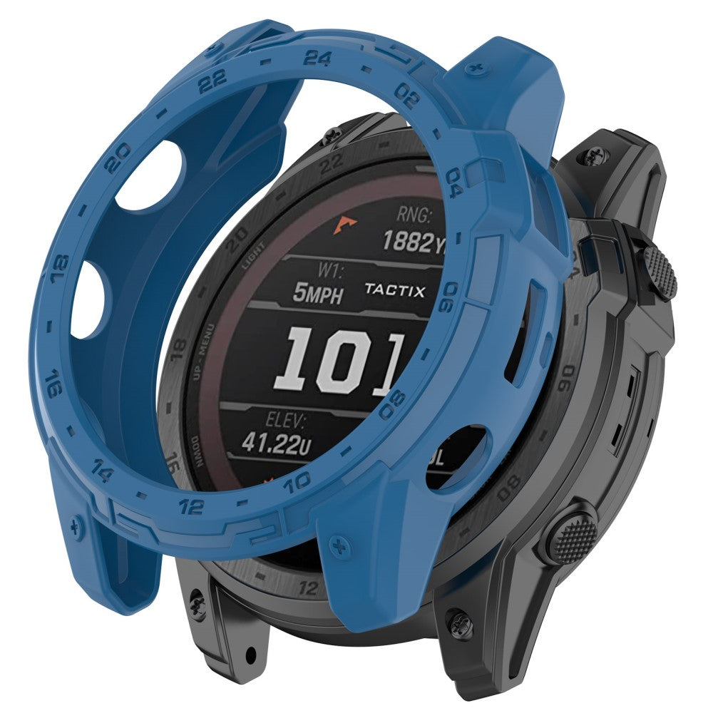 Fleksibel Silikone Bumper passer til Garmin Tactix 7 - Blå#serie_5