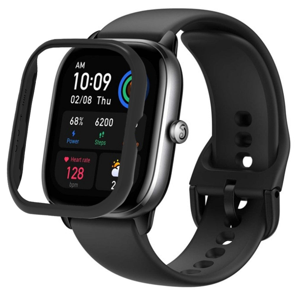 Beskyttende Silikone Bumper passer til Amazfit GTS 4 Mini - Sort#serie_1