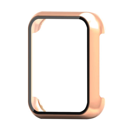 Oppo Watch 3 Watch Case Electroplated Hard Cover with Tempered Glass Screen Film - Rose Gold#serie_7