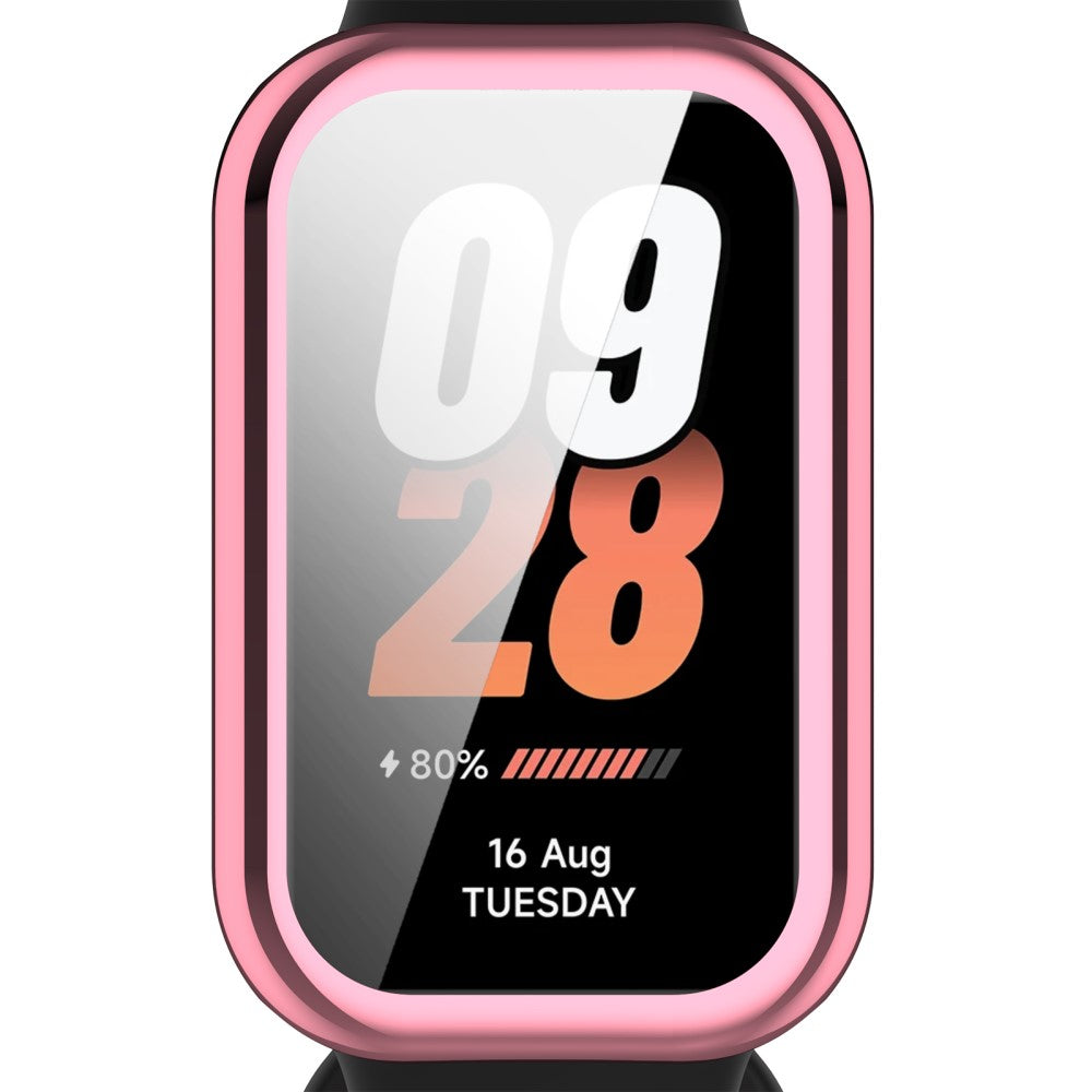 Rigtigt Fed Silikone Cover passer til Xiaomi Smart Band 8 - Pink#serie_4