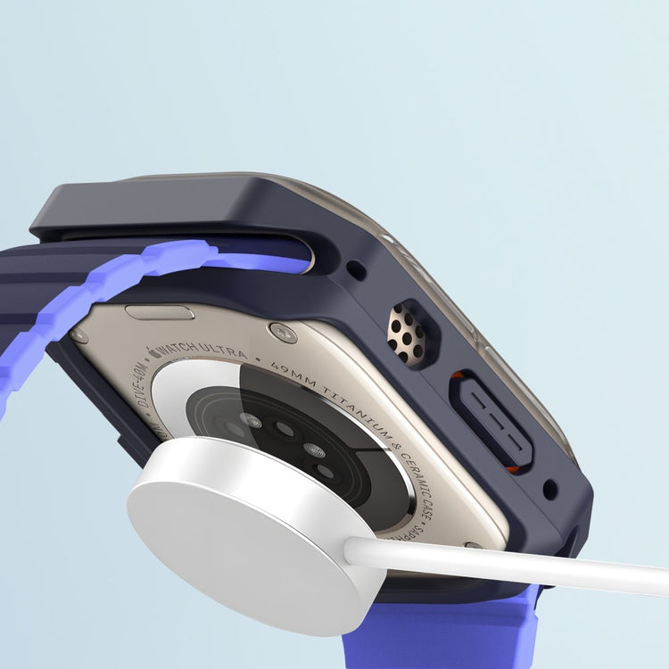 Meget Fint Silikone Cover passer til Apple Watch Ultra 2 / Apple Watch Ultra - Blå#serie_5