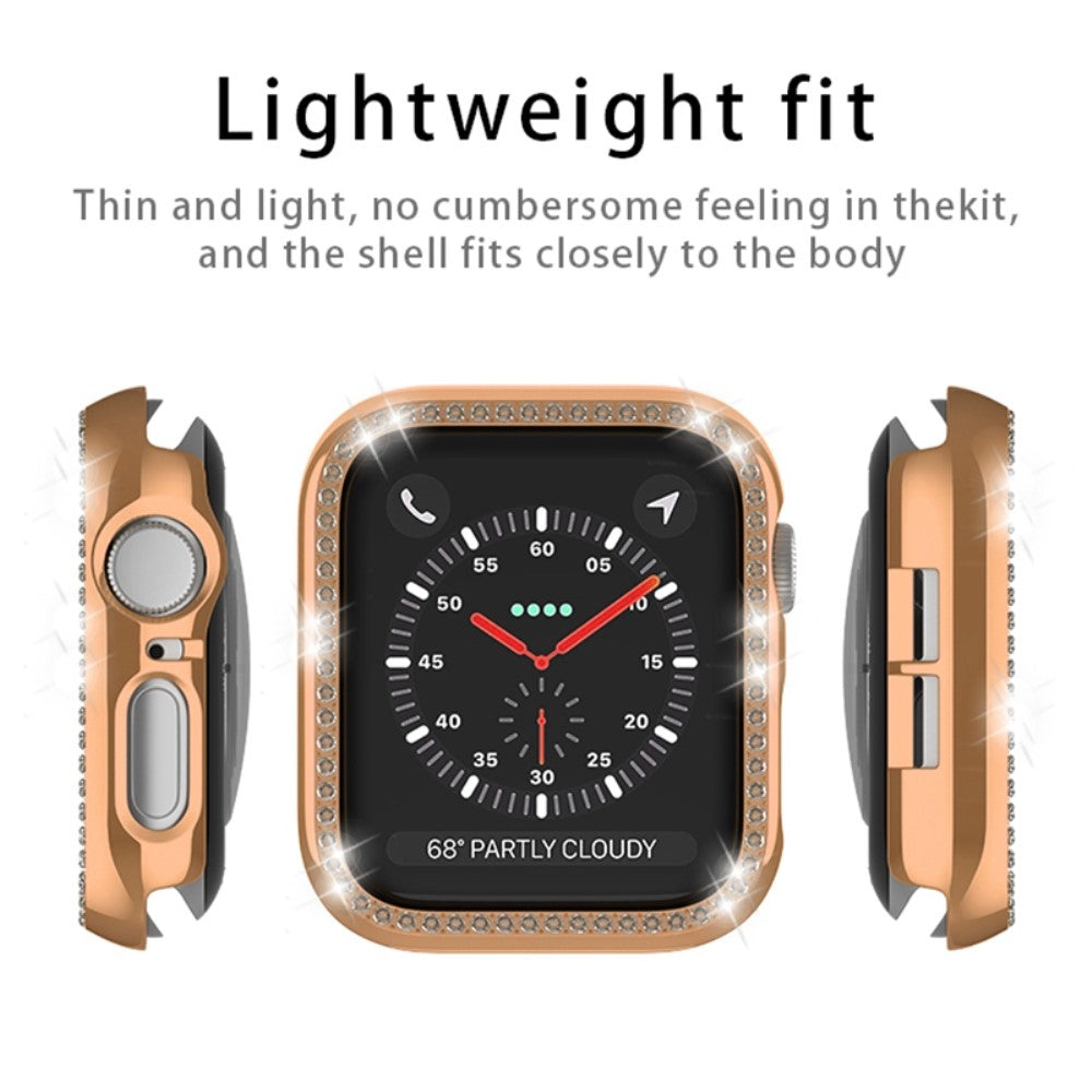 Helt Vildt Pænt Rhinsten Universal Rem passer til Apple Smartwatch - Sort#serie_5