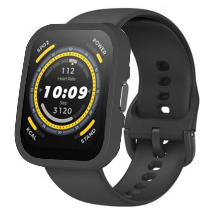 Rigtigt Fed Silikone Cover passer til Amazfit Bip 5 - Sort#serie_1