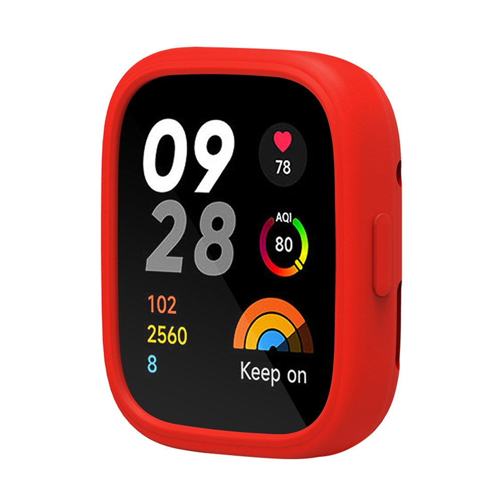 Rigtigt Fint Silikone Cover passer til Xiaomi Redmi Watch 3 - Rød#serie_4