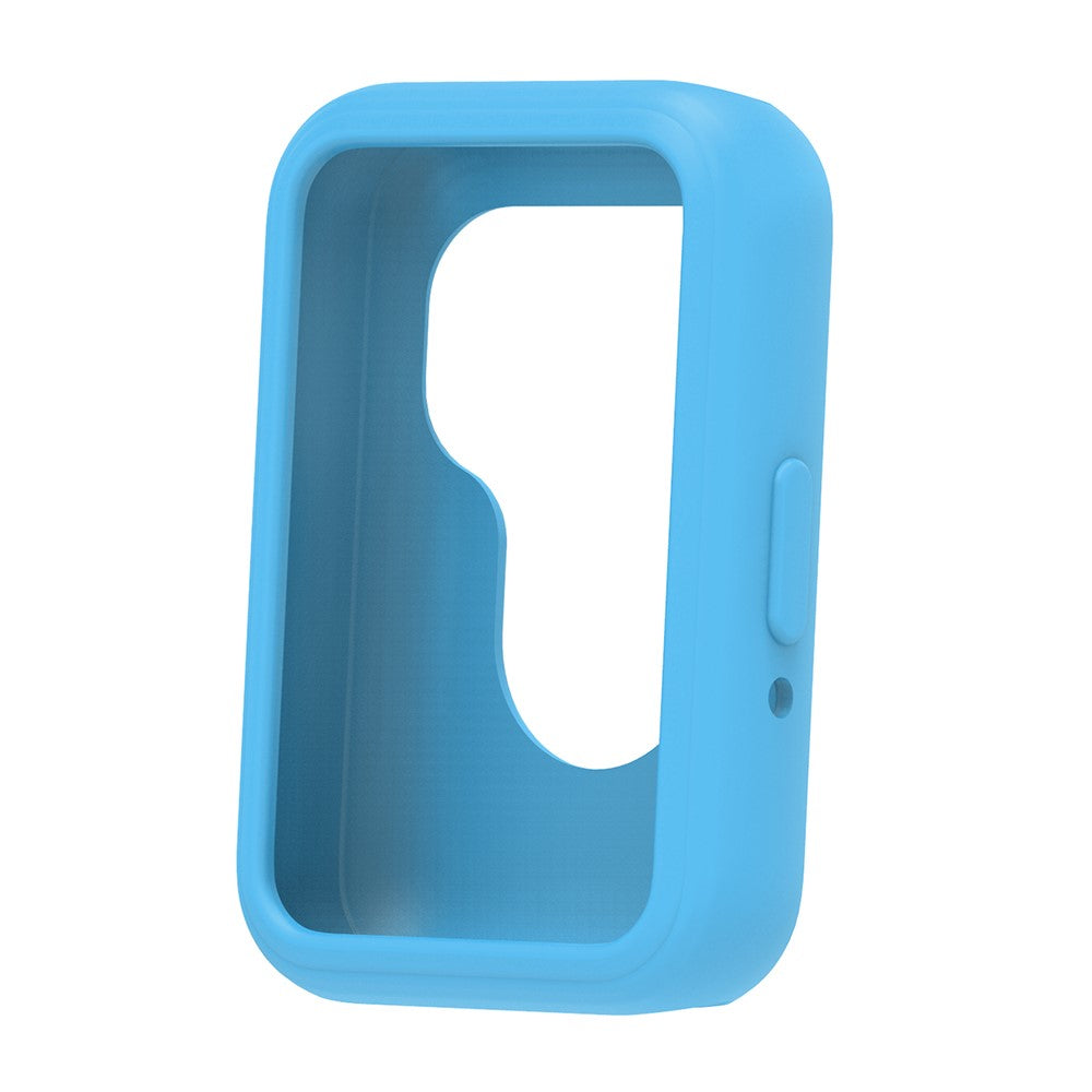 For Samsung Galaxy Fit3 Silicone Protective Cover Anti-Scratch Smart Watch Case - Sky Blue#serie_8