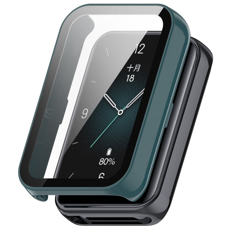 Incredibly Fashionable Honor Band 9 Cover with Screen Protector in Glass - Green#serie_3