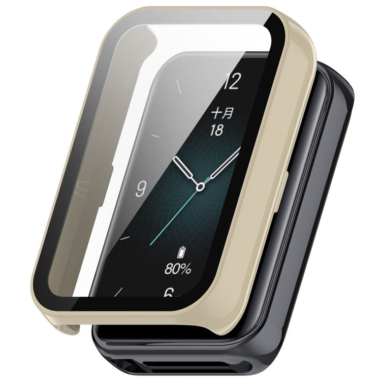 Incredibly Fashionable Honor Band 9 Cover with Screen Protector in Glass - Brown#serie_5