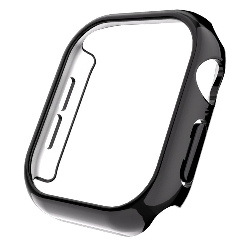 Apple Watch Series 10 42mm Case Electroplated Hollow Hard Bump Resistant Watch Protective Cover - Black#serie_3