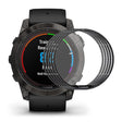5 piezas Garmin Fenix 7X Pro Silicona / Poliuretano termoplástico 3D Curvo Protector de Pantalla