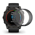 5 piezas Garmin Fenix 7X Pro Silicona / Poliuretano termoplástico 3D Curvo Protector de Pantalla