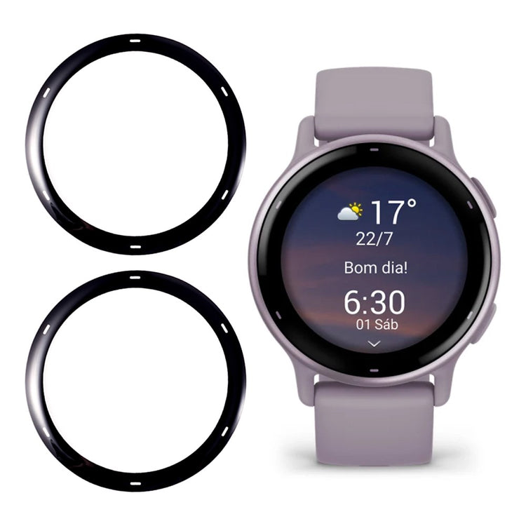 2stk Silikone HD Skærmbeskytter passer til Garmin Vivoactive 5 - Gennemsigtig#serie_419