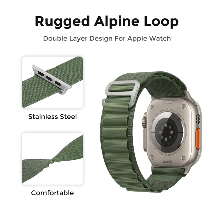 Really Beautiful Apple Smartwatch Nylon Universel Strap - Green#serie_5