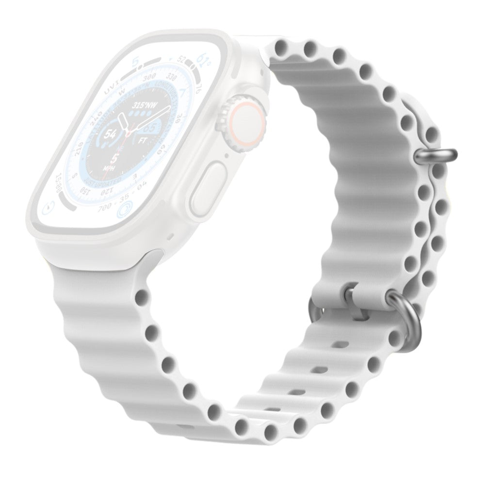 Remarkably Tough Apple Smartwatch Silicone Universel Strap - White#serie_7