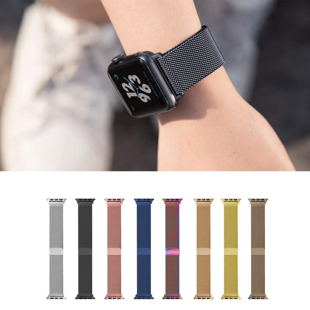 Super Pleasant Apple Smartwatch Metal Universel Strap - Black#serie_3