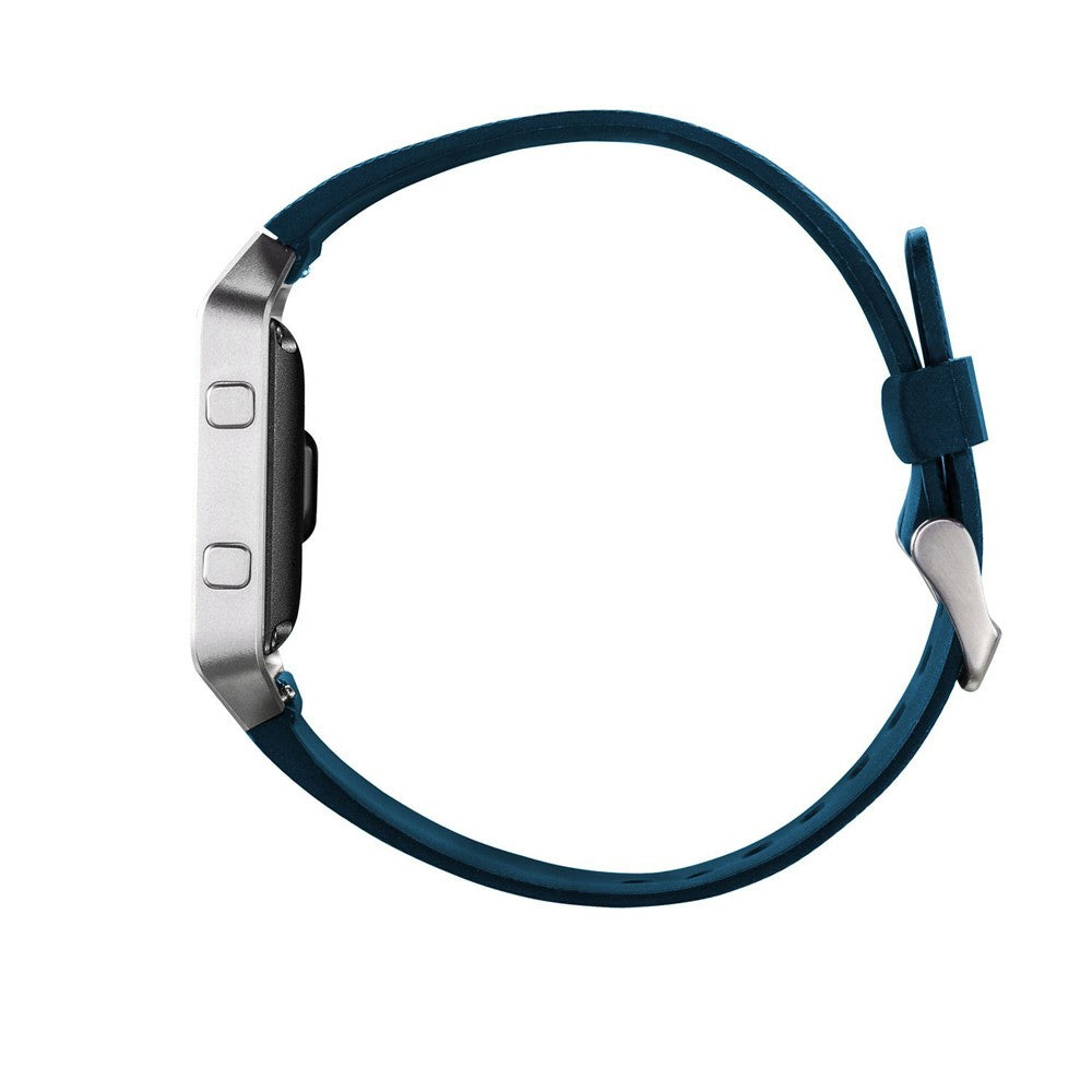 Holdbart Fitbit Blaze Silikone Rem - Blå#serie_1