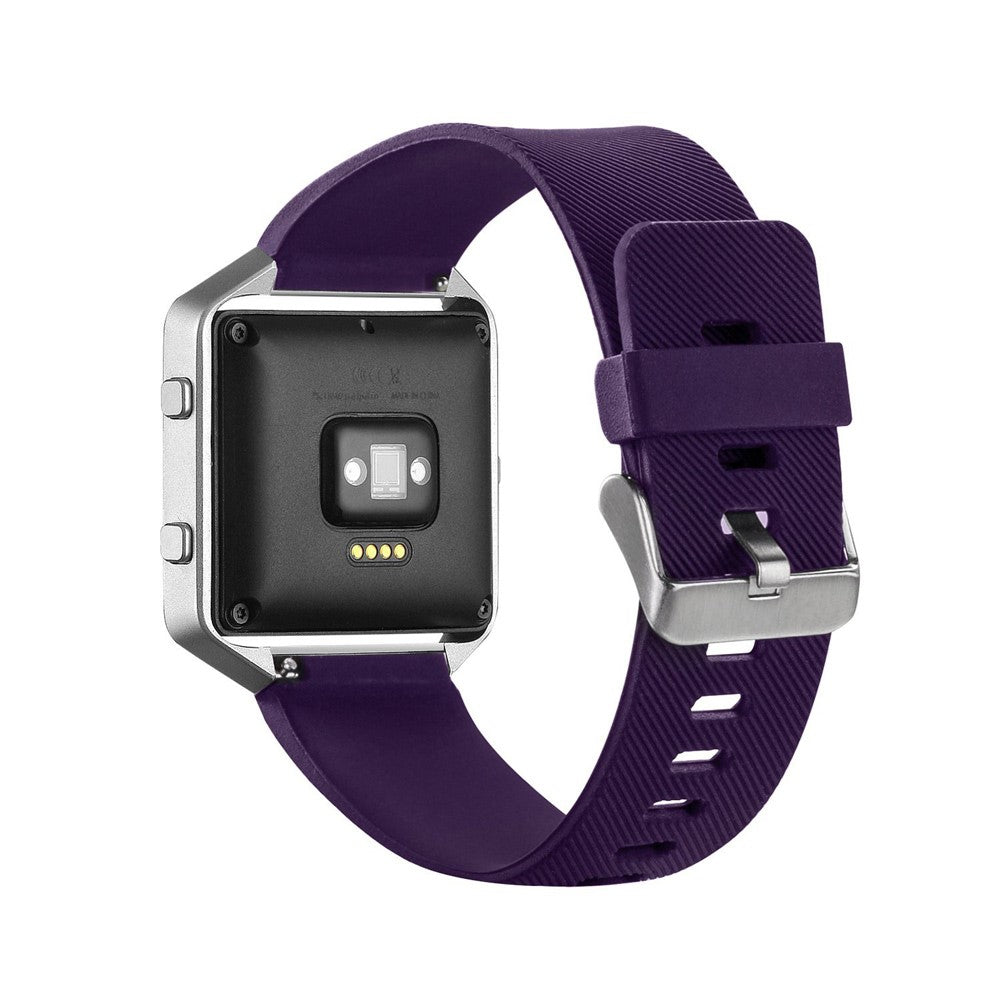 Holdbart Fitbit Blaze Silikone Rem - Lilla#serie_2