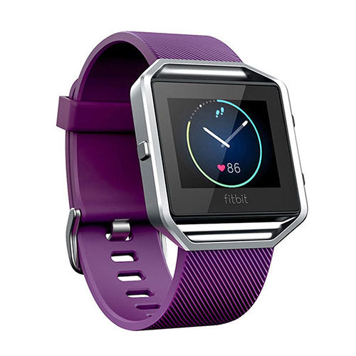 Holdbart Fitbit Blaze Silikone Rem - Lilla#serie_2