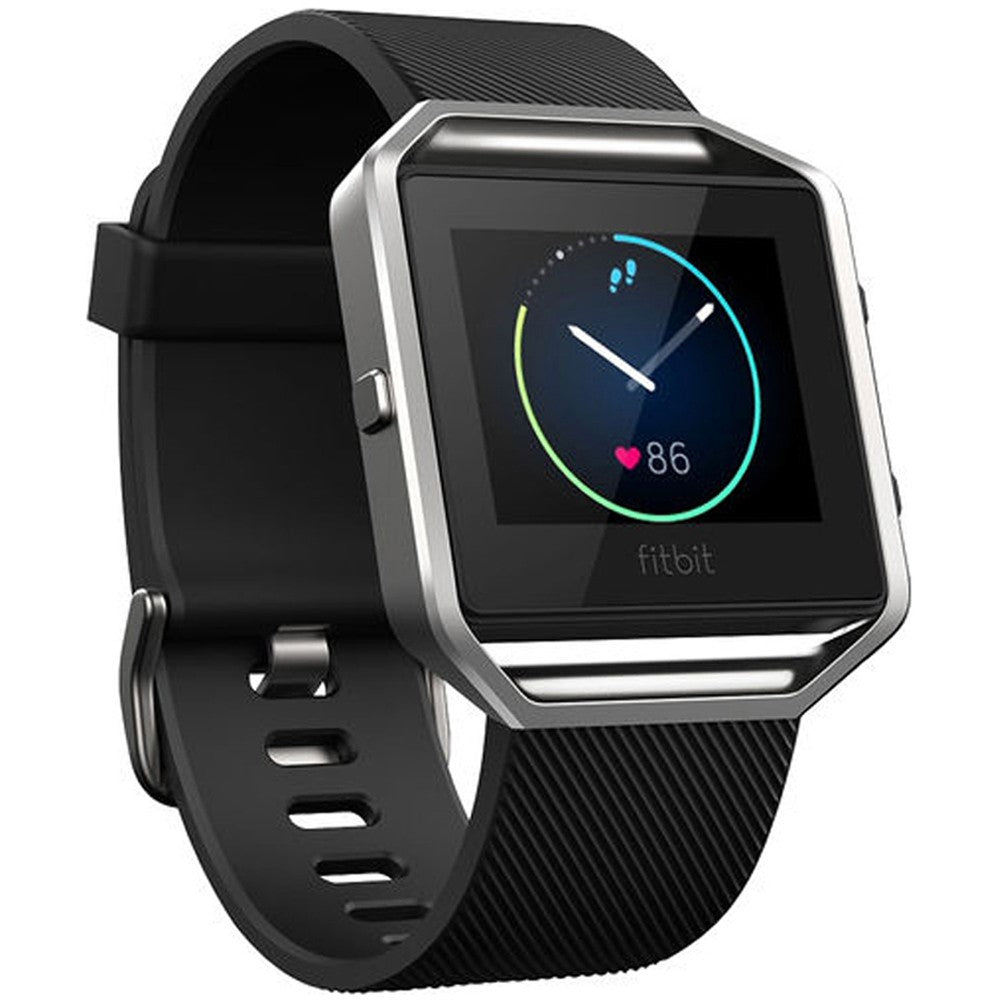 Holdbart Fitbit Blaze Silikone Rem - Sort#serie_3