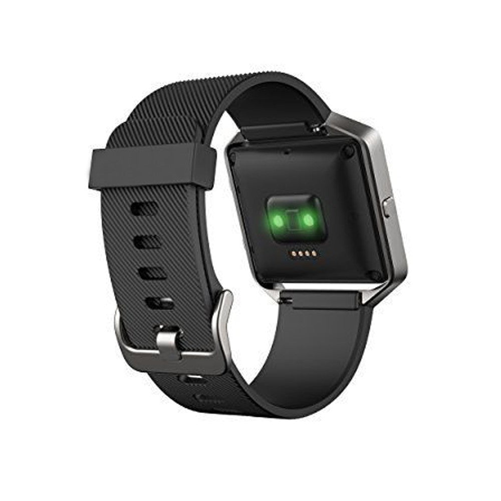 Holdbart Fitbit Blaze Silikone Rem - Sort#serie_3