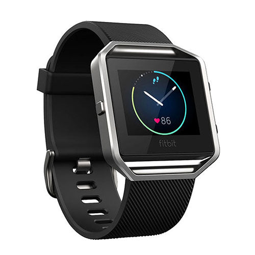 Holdbart Fitbit Blaze Silikone Rem - Sort#serie_3