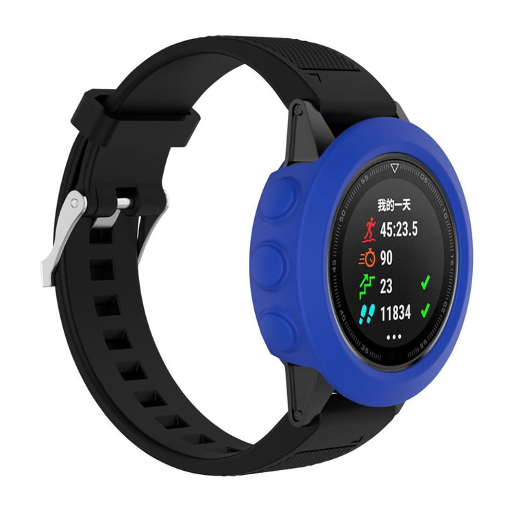 Meget Fed Garmin Fenix 5X / Garmin Tactix Charlie Silikone Cover - Blå#serie_3