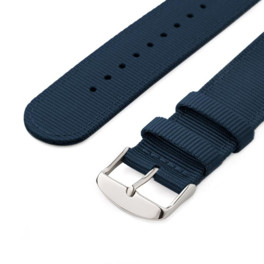 Super kønt Pebble Time Steel Nylon Rem - Blå#serie_d005