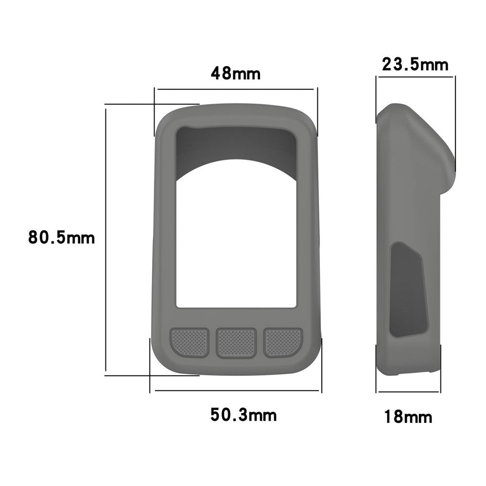 Rigtigt Fed Silikone Cover passer til Wahoo Elemnt Bolt V2 - Sølv#serie_1