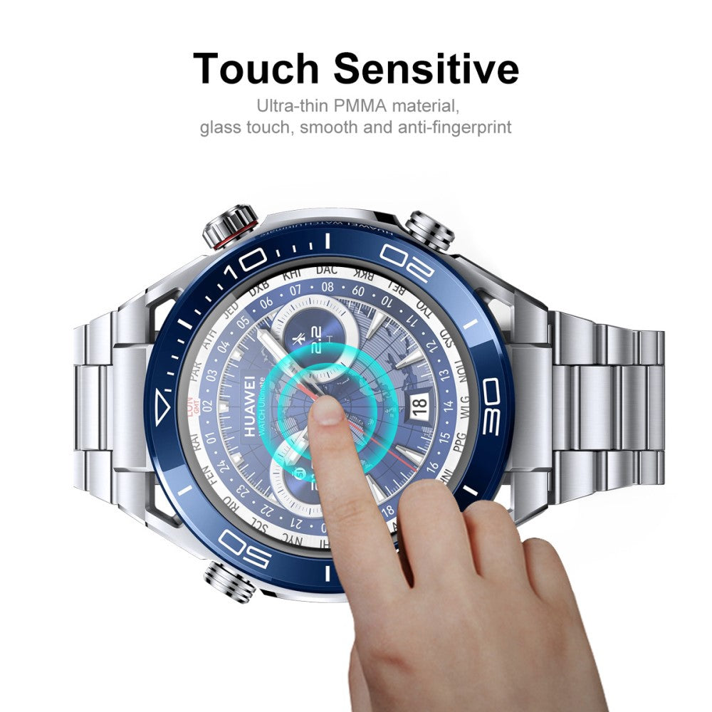 2stk Hærdet Glas Skærmbeskytter passer til Huawei Watch Ultimate - Gennemsigtig#serie_439