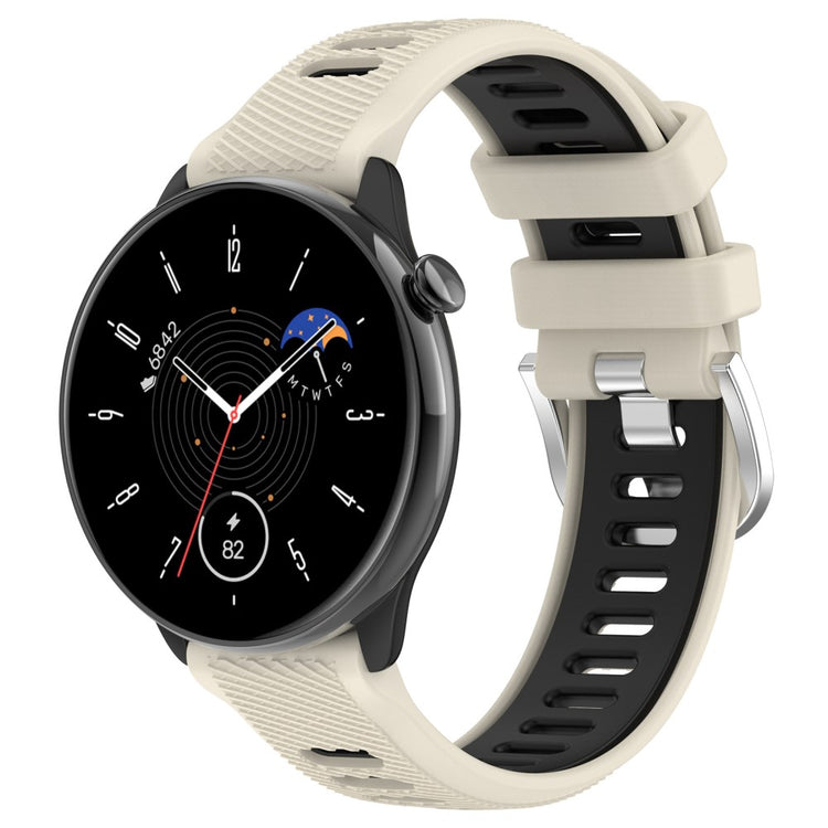 Alle Tiders Silikone Universal Rem passer til Smartwatch - Hvid#serie_11