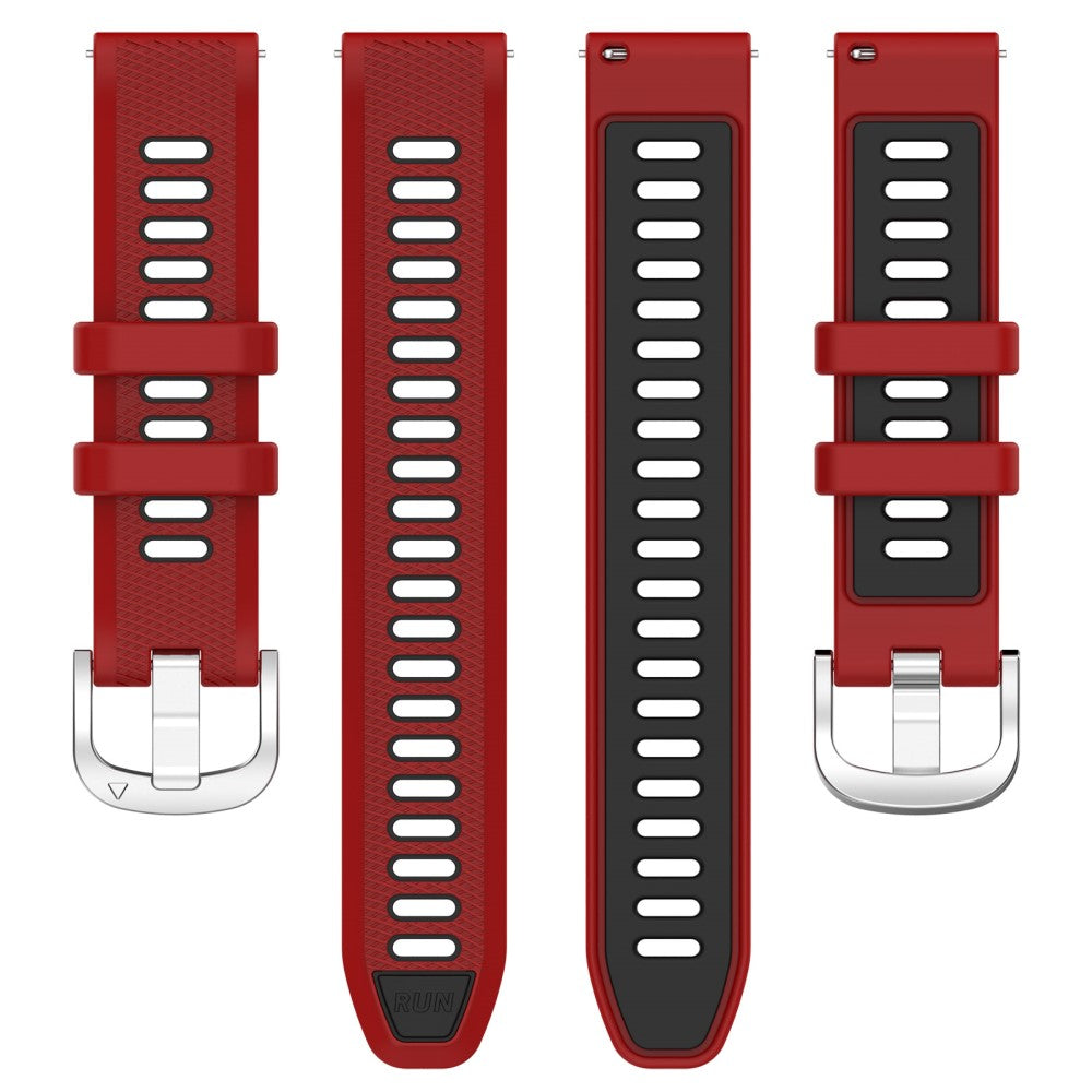 Alle Tiders Silikone Universal Rem passer til Smartwatch - Rød#serie_6