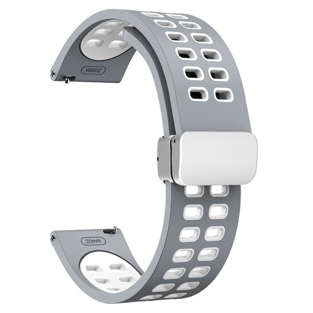 Meget Elegant Silikone Universal Rem passer til Smartwatch - Sølv#serie_12