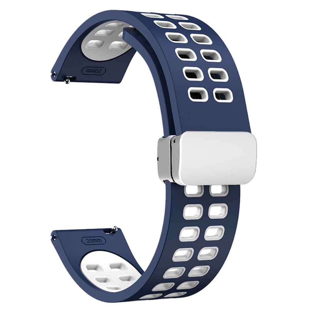 Meget Elegant Silikone Universal Rem passer til Smartwatch - Blå#serie_13