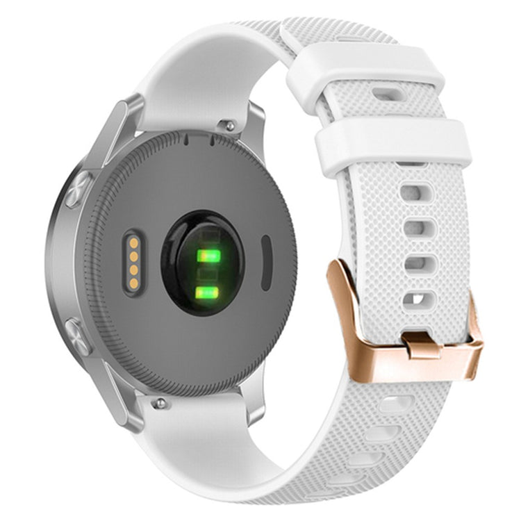 Rigtigt Slidstærk Silikone Universal Rem passer til Smartwatch - Hvid#serie_2