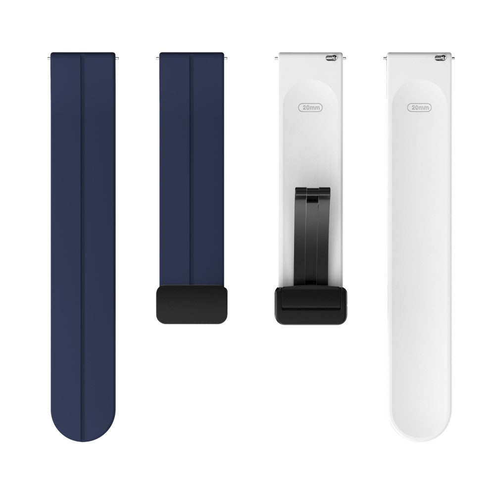 Vildt Nydelig Silikone Universal Rem passer til Smartwatch - Hvid#serie_12