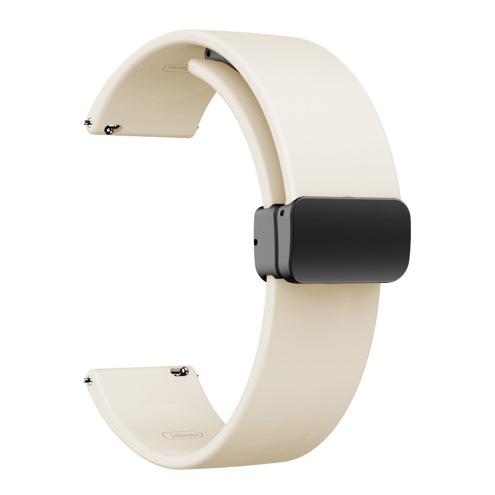 22mm Universal simple silicone strap with black buckle - Starlight#serie_12