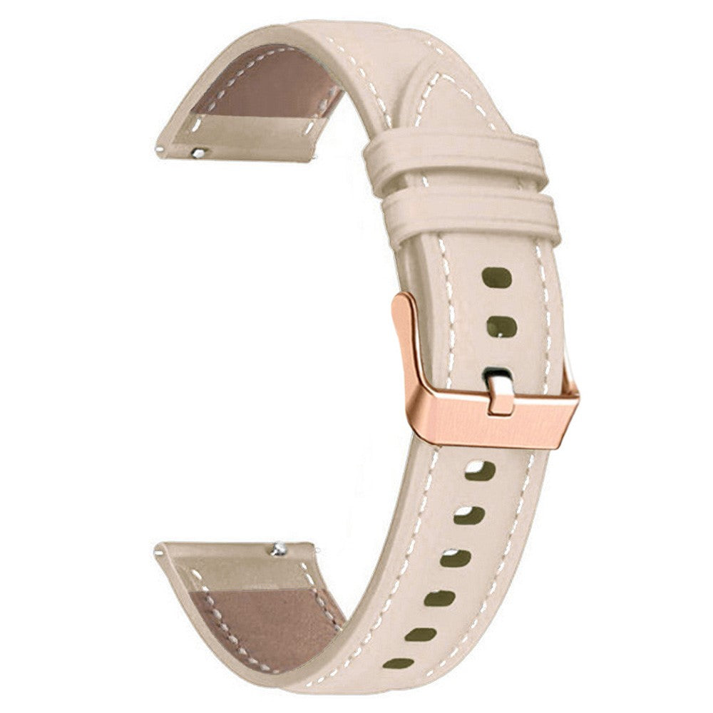 Fantastisk Ægte Læder Universal Rem passer til Smartwatch - Pink#serie_4