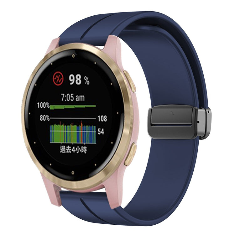 Rigtigt Godt Silikone Universal Rem passer til Smartwatch - Blå#serie_11