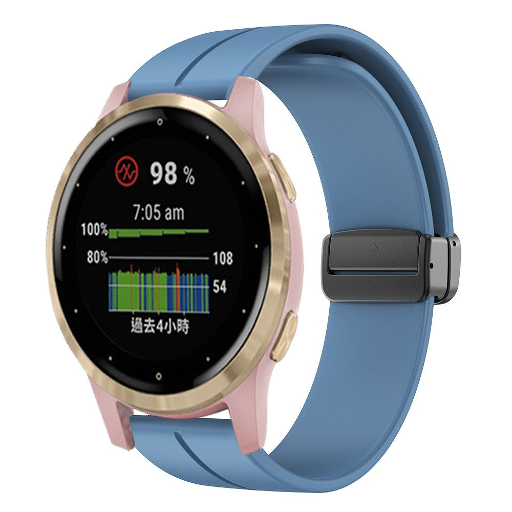 Rigtigt Godt Silikone Universal Rem passer til Smartwatch - Blå#serie_12