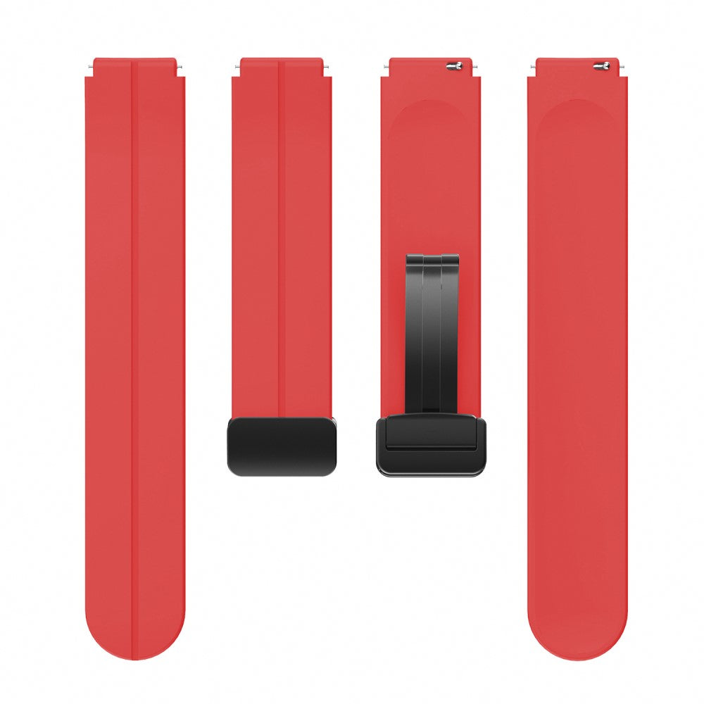 Rigtigt Godt Silikone Universal Rem passer til Smartwatch - Rød#serie_5