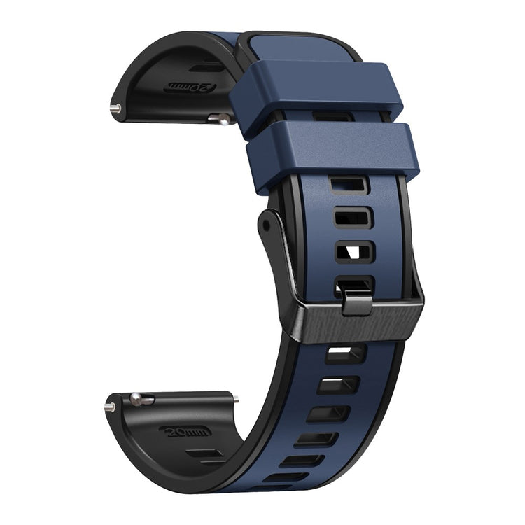 Glimrende Silikone Universal Rem passer til Smartwatch - Blå#serie_1