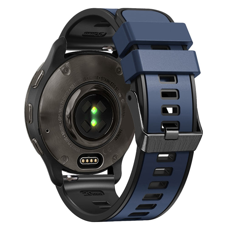 Glimrende Silikone Universal Rem passer til Smartwatch - Blå#serie_1