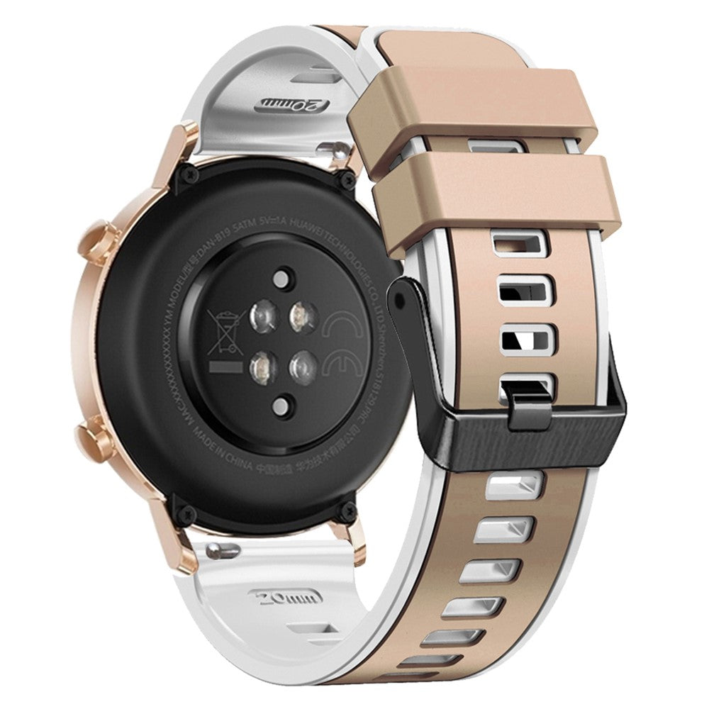 Glimrende Silikone Universal Rem passer til Smartwatch - Brun#serie_10