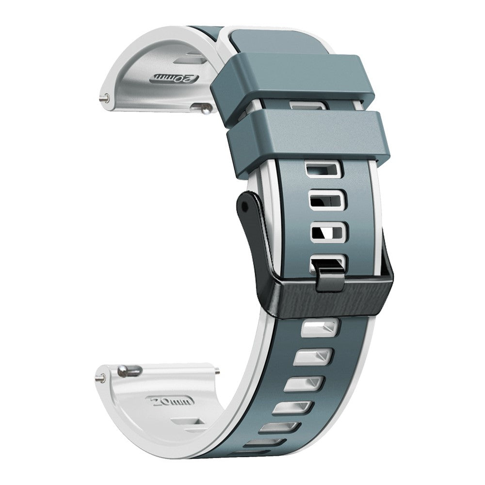 Glimrende Silikone Universal Rem passer til Smartwatch - Blå#serie_11