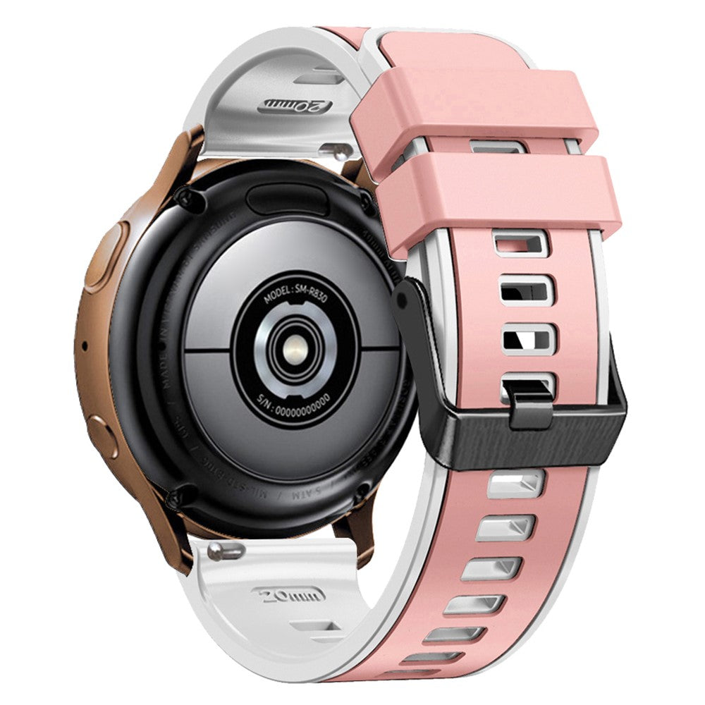 Glimrende Silikone Universal Rem passer til Smartwatch - Pink#serie_12