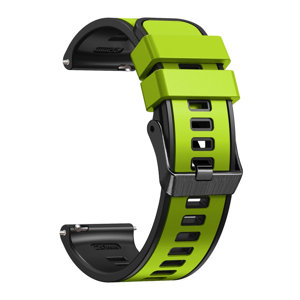 Glimrende Silikone Universal Rem passer til Smartwatch - Grøn#serie_13